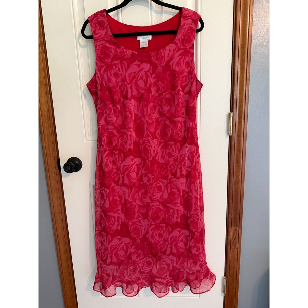 Studio C pink floral dress size 16w